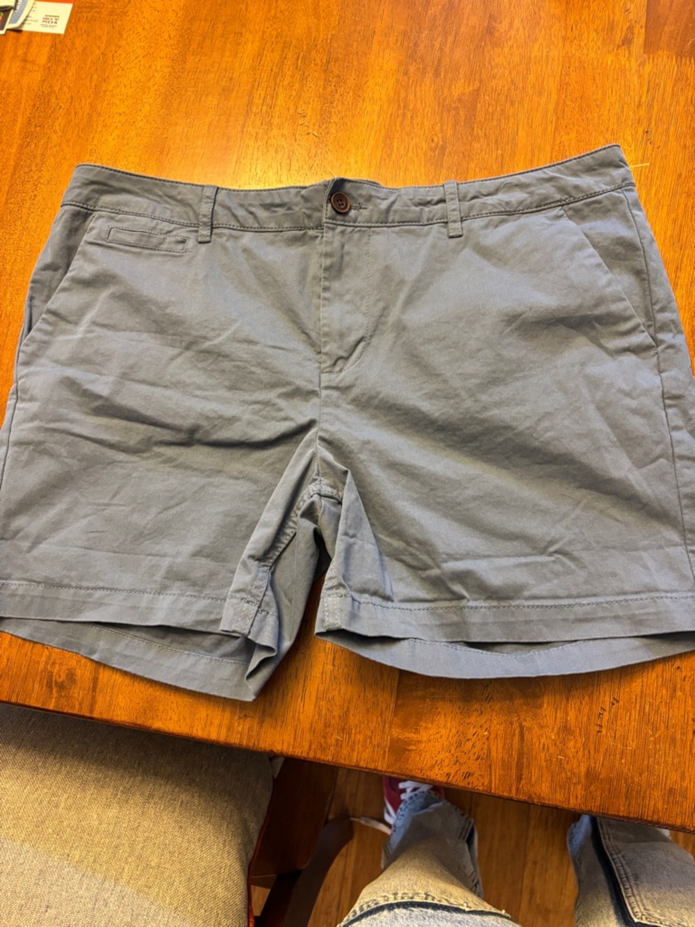 Fatface Men's Classic Cotton Chino Shorts - Slate Blue worn once size 32